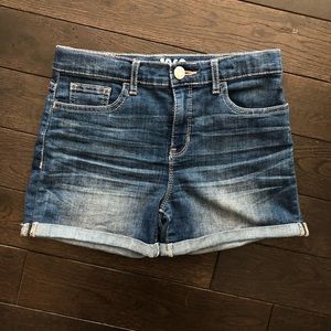 Gap Kids blue wash jean shorts